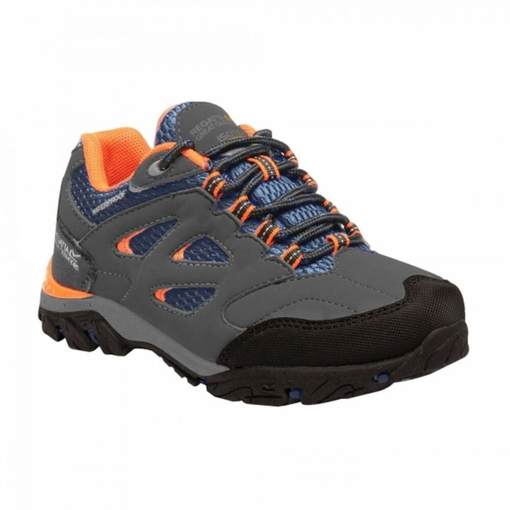 Regatta Childrens/Kids Holcombe Low Junior Hiking Boots / Briar/Blaze Orange